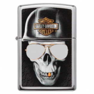 Zippo aansteker Harley Davidson Skull Helmet