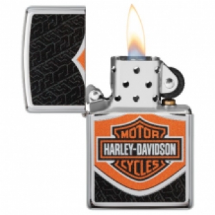 Zippo aansteker Harley Davidson Tyre open