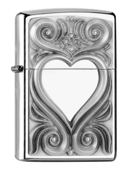 Zippo aansteker Heart Antique Emblem