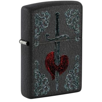 Zippo aansteker Heart Dagger Tattoo Design