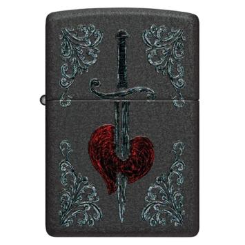 Zippo aansteker Heart Dagger Tattoo Design bestellen