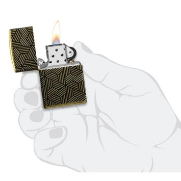 Zippo aansteker in hand