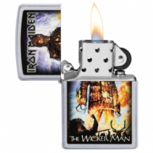 Zippo aansteker Iron Maiden The Wicker Man open