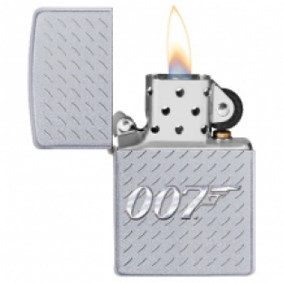 Zippo aansteker James Bon 007 Satin open