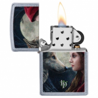 Zippo aansteker Lisa Parker - Moonstruck open