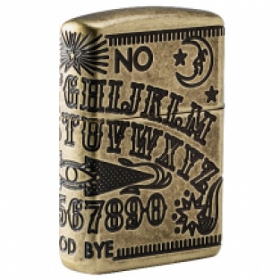 Zippo aansteker Ouija Bord achterzijde