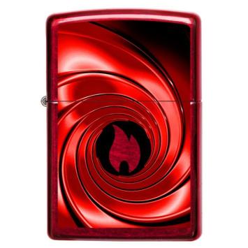 Zippo Aansteker Red Swirl Design 1