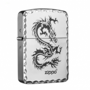 Zippo aansteker Silver Dragon Replica 1941