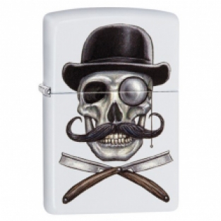 Zippo aansteker Skull and Razors