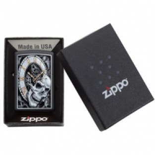 Zippo aansteker Skull Clock verpakking