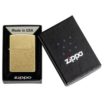 Zippo aansteker Street Brass in verpakking