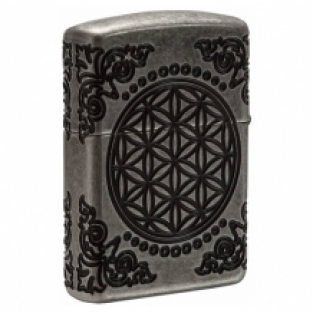 Zippo aansteker Tree of Life Antique Silver