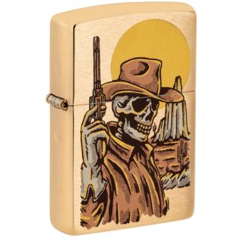 Zippo aansteker Wild West Skeleton Design