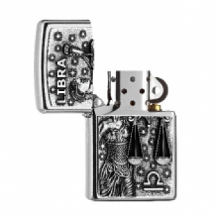 Zippo aansteker Zodiac Libra open