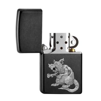 Zippo aansteker Zombie Rat open