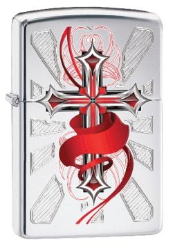 Zippo aansteker Cross With Wings