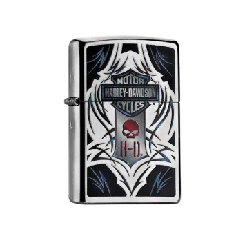 Zippo aansteker Harley Davidson Skull Tribal