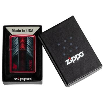 Zippo Aansteker Red And Gray Zippo Design 3
