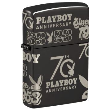 Zippo aansteker Playboy 70th Anniversary Lighter zijkant