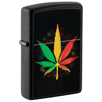 Zippo aansteker Rasta Cannabis Design