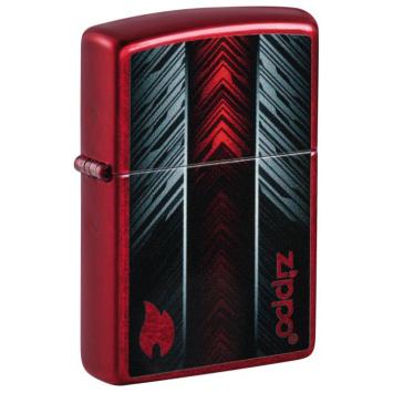 Zippo Aansteker Red And Gray Zippo Design