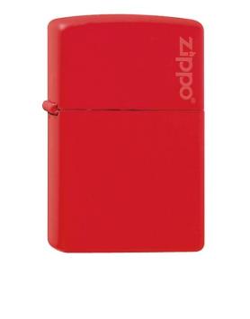 Zippo aansteker Red Matte with Zippo Logo