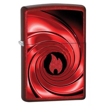 Zippo Aansteker Red Swirl Design