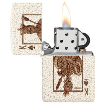 Zippo aansteker Rick Rietveld Ace Skull Desing