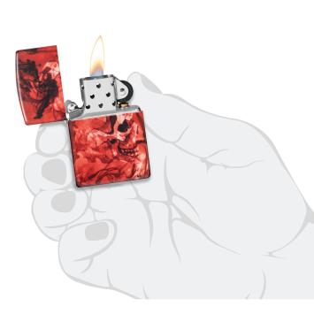 Zippo aansteker Spooky Skulls Design 5