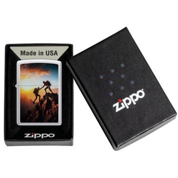 Zippo aansteker bergbeklimmer