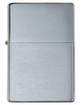 Zippo aansteker Vintage Brushed Chrome without slashes